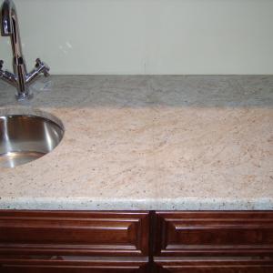 Ivory Tan Granite Counter Bar Area
